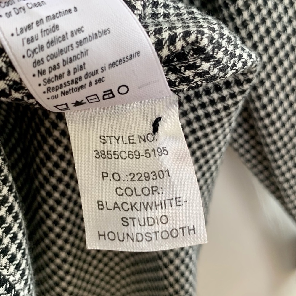 SOLD PAIGE Ruffle Houndstooth Blouse top blouse sh - Picture 6 of 6